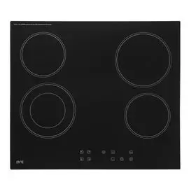 панель варочная черная электрическая ore cs60, 4 конфорки, стеклокерамика