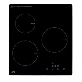 панель варочная черная индукционная ore i45, 3 конфорки, стеклокерамика