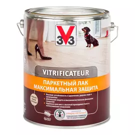 паркетный лак максимальная защита, полуглянц.v33 5л