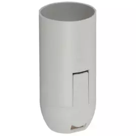 патрон e14 термост.пластик, белый, подвесной, эра