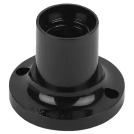 патрон e27 бакелит, черный, потолочный, эра