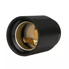 патрон e27 карболит черный, потолочный, universal, 5560729