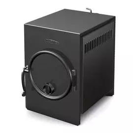 Печь дровяная отопительная Нормаль-1 антрацит, труба сзади