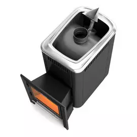 Печь-каменка дровяная АНГАРА 18л ВИТРА антрацит 2012