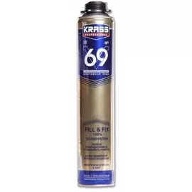 пена монтажная krass 890мл v69 профи зима