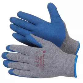 Перчатки х/б с рифленым латексом CRINKLE LATEX COTTON ELEMENTA LC-1414-10(LC-102-10), размер 10 (XL)