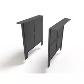 перегородка-сифон к дождеприемнику ecoteck, цвет черный