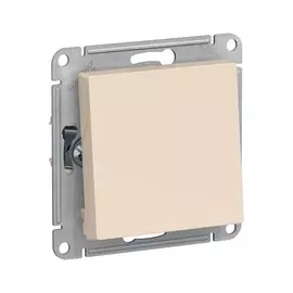 переключатель (скрытый, бежевый, 1 клавиша, без рамки) se atlasdesign, atn000261