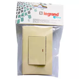 Переключатель 1кл ANAM Legrand Zunis с подсветкой, беж. B ZUN 7100 30I
