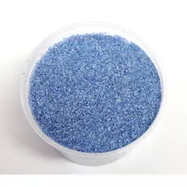 Песок цветной голубой, кварцевая крошка, фр 0,5-1мм