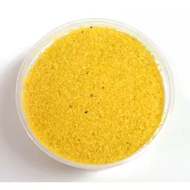 Песок цветной лимонный (кварцевая крошка, фр 0,5-1 мм)
