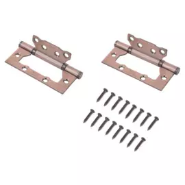 петля без врезки 100х73х2 мм ac медь 2 шт