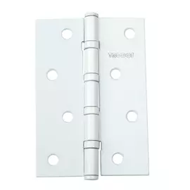 петля дверная врезная trodos 100х70х2,5мм, цвет белый