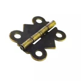 петля карточная фигурная 15х20 (2 шт) бронза