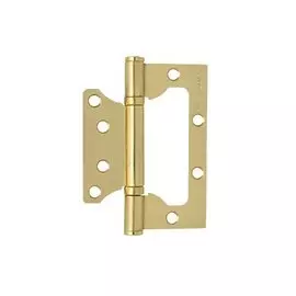 петля накладная nora- m 800 fhp sb (100*75*2,5) матовая латунь, без колп.