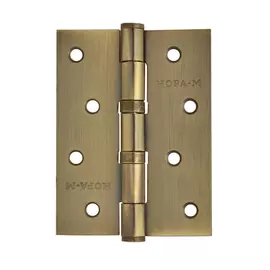 петля накладная nora-m сталь 4"-2вв (100*75*2,5) fhp ab бронза универсальная без колпачка