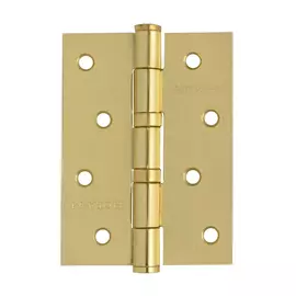 петля накладная nora-m сталь 4"-2вв (100*75*2,5) fhp sb мат.латунь №2 универсальная без колпачка