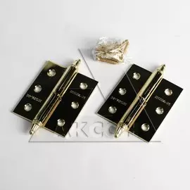 петля накладная nora-m сталь 610-4" (100*75*2,5) pb латунь левая