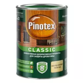 деревозащитная пропитка pinotex classic бесцветный 1л