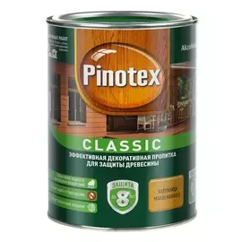 деревозащитная пропитка pinotex classic калужница 1л