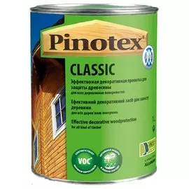 деревозащитная пропитка pinotex classic красное дерево 1л
