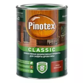 деревозащитная пропитка pinotex classic рябина 1л