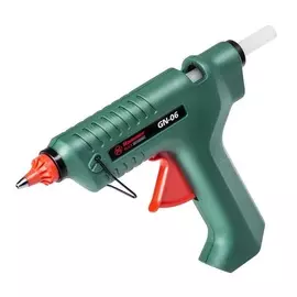 пистолет для горячего склеивания hammer flex gn-06 80 (15) вт 22г/мин диаметр 11,2 мм, кейс, насадки