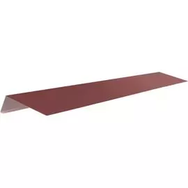 Планка карнизная Шинглас Poliester RAL 3005 красная