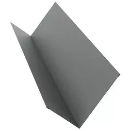 Планка примыкания Шинглас Poliester RAL 7004 серая 2000*70мм