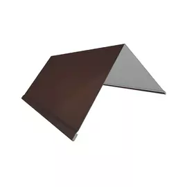 планка торцевая, цвет коричневый, 80 х 100 х 2000 мм