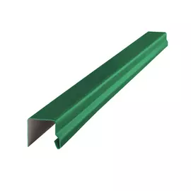 планка завершающая п-образная, цвет зеленый мох ral 6005, 2000 х 20 х 20 х 20 мм