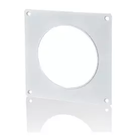 пластина настенная (накладка) 125мм для круглого канала, 170*170мм, 12,5нпк, эра