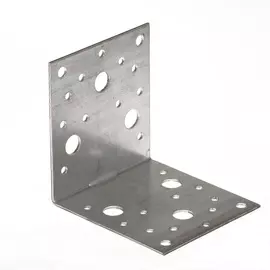 Пластина перф.угловая 105х105х90х2,0мм оцинк.