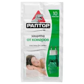 Пластины от комаров РАПТОР без запаха D1823M