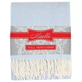 Плед акриловый Версаль 130*150см голубой