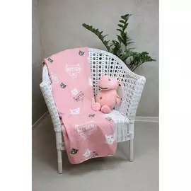 плед флис belezza kitten 6137654 120*150 розовый