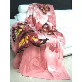 Плед флисовый 150*200 Бабочки Любимый дом