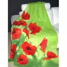 Плед флисовый 150*200 Маки Любимый дом