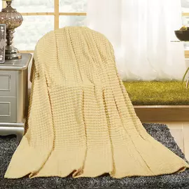 плед из микрофайбера пирамида 98916 200х220 желтый