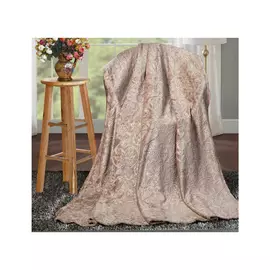 Плед микрофайбер тисненый Absolute 200х220см, молочный шоколад