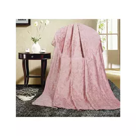 Плед микрофайбер тисненый Absolute 200х220см, орхидея