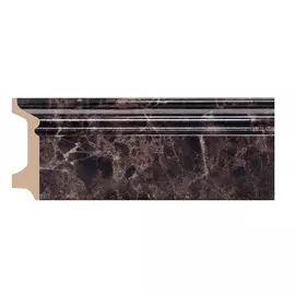 Плинтус дюрополимер 78 мм Напольный Плинтус Decomaster Мarble (Мрамор)