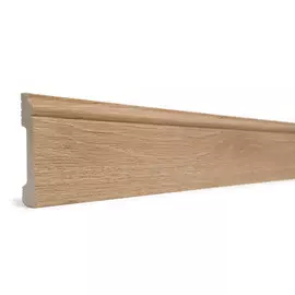 плинтус дюрополимер 80 мм орех структурный decor-dizayn 005