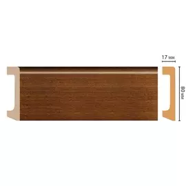 Плинтус напольный дюрополимер 80 мм D235-75 Decomaster Wood Line