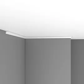 Плинтус потолочный гладкий decomaster 96240 (16*16*2400мм)