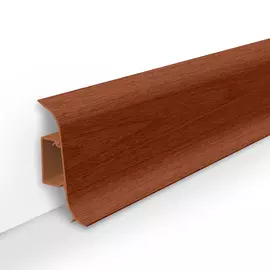 плинтус пвх 45 мм 2,5 м вишня темная идеал альфа