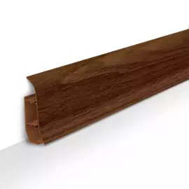 плинтус пвх 67 мм 2,5 м орех идеал элит