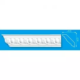 плинтус стиропор 14004 1,3м