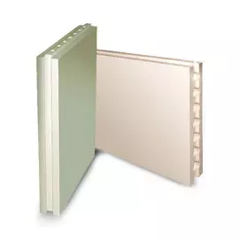 Плита гипсовая пазогребневая 667*500*80 пустотелая /Аксолит/