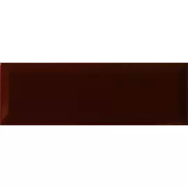 плитка marron brillo bisel 10x20 (1,00)